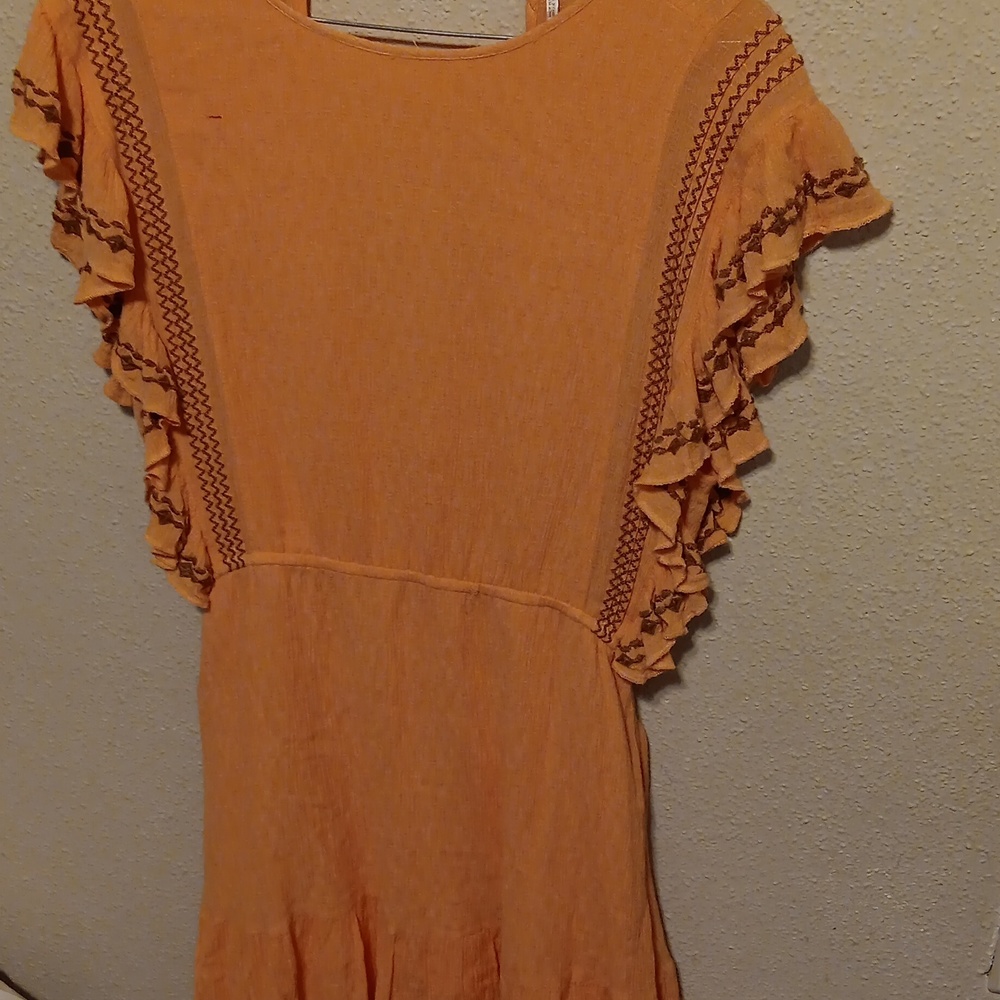 Orange Dress weekend Brunch